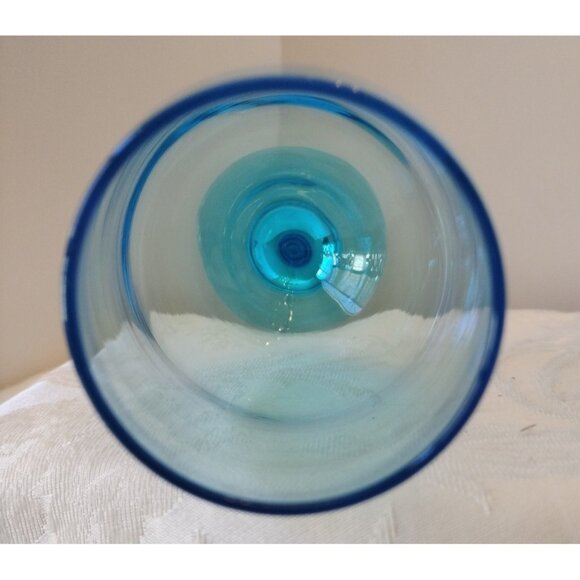 Cristar Sky Blue 13oz Rioja Stemmed 8"1/4 Goblet Wine Water Set Of 2 Glass New - Picture 8 of 10